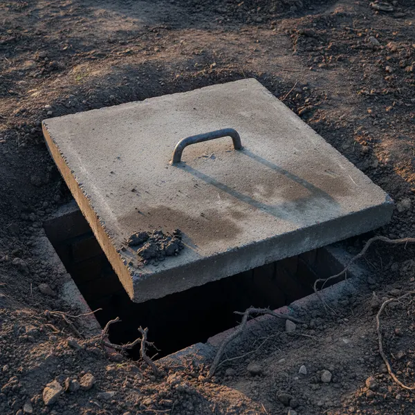 RCC chamber cover for an earth pit
